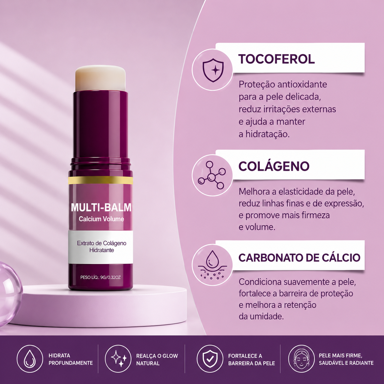 Moonae Balm Collagen™ - Efeito Glow Natural