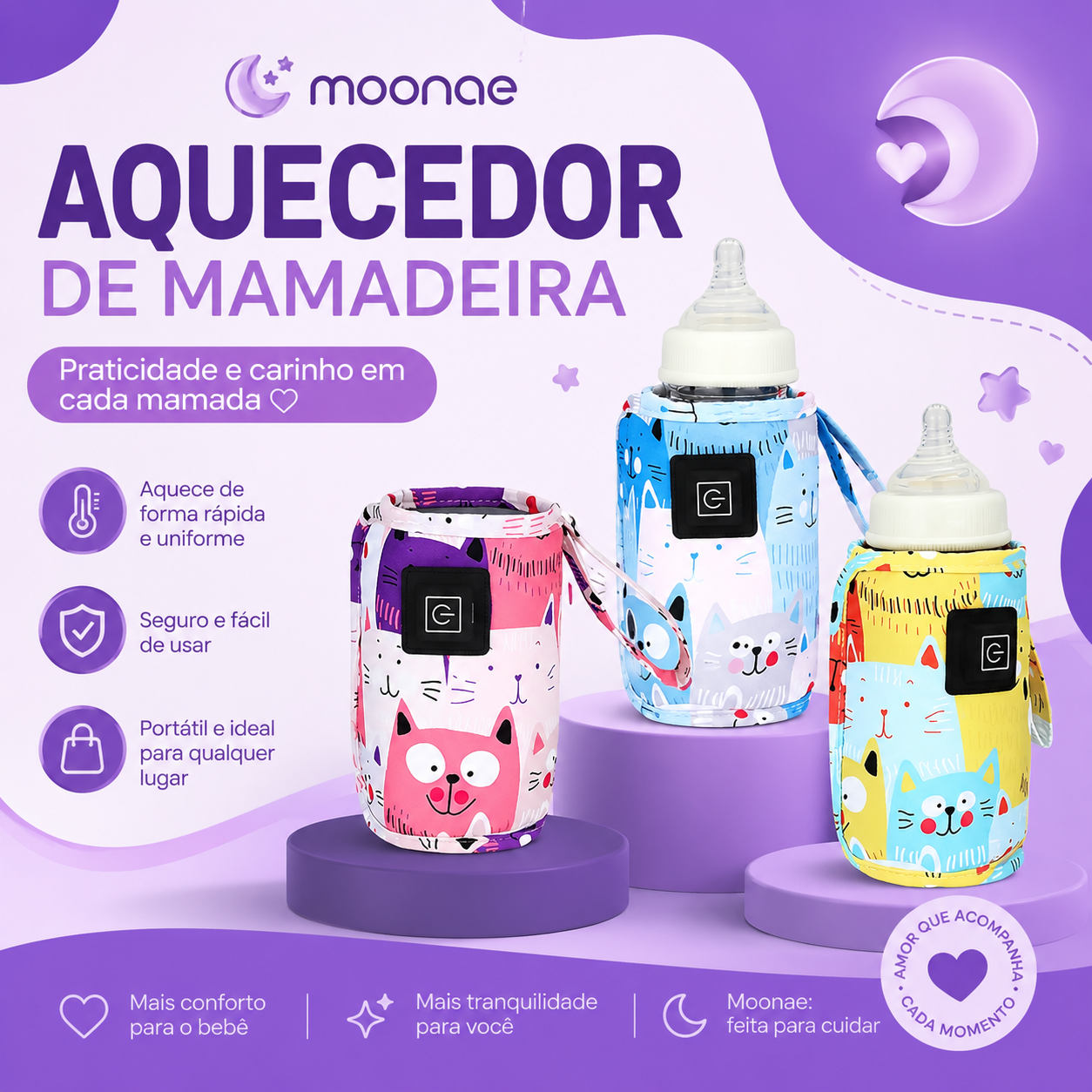 BabyWarm™ | Aquecedor Portátil para Mamadeiras